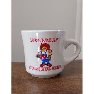 Vintage Herbie Cornhusker Mug Diner Style Nebraska‎ Licensed